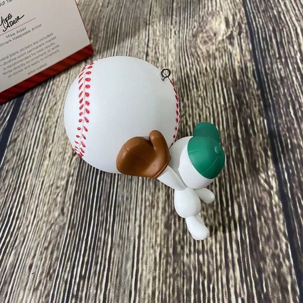 Hallmark Keepsake 'Home Run Star' Baseball Holiday Ornament -Personalize New